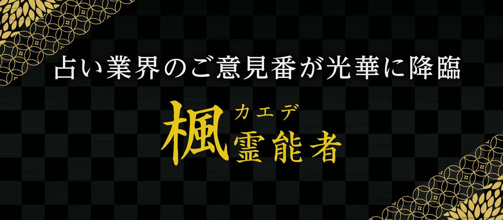 真夜中に突如現れた占い業界のご意見番！辛口ドラァグクイーンがここに参上！ 楓 (カエデ) 霊能者